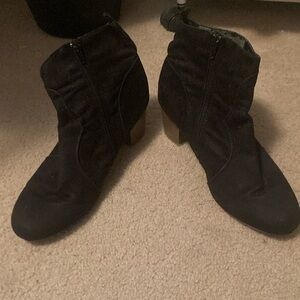 Black Suede Ankle Boots
